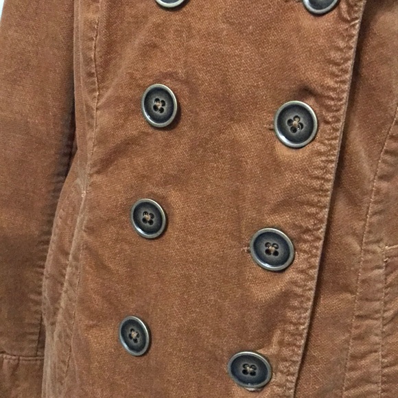 Mossimo brown pea coat size M - Picture 3 of 8